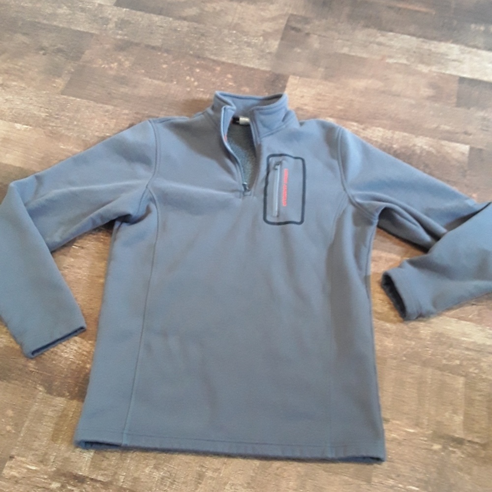 Under armour boy gray sweatshirt 1/2 zip size SM